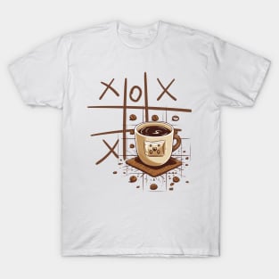 A Cup Of Coffee And Tic-Tac-Toe T-Shirt